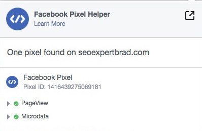 Что касается пользователей Google Chrome, которые ищут расширение Facebook Pixel Chrome, я настоятельно рекомендую использовать   Расширение Facebook Pixel Helper   ,  Это полезный инструмент, который поможет вам проверить и устранить проблемы с пикселями Facebook